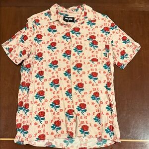 Floral Print Men's Shirt